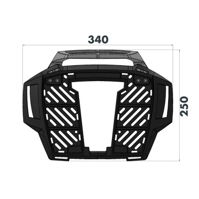 Nosič vrchných kufrov EASYRACK  - čierny