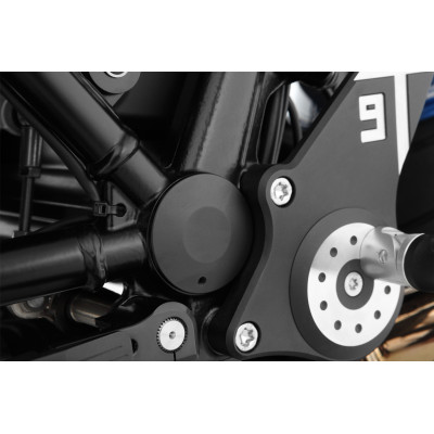 Kryt ložiska rámu Classic - ľavý - čierny