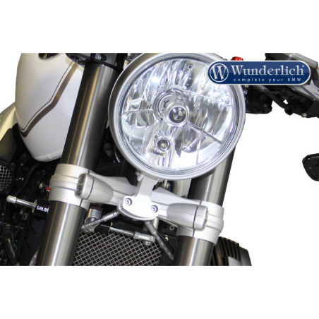 Držiak svetlometov - strieborný