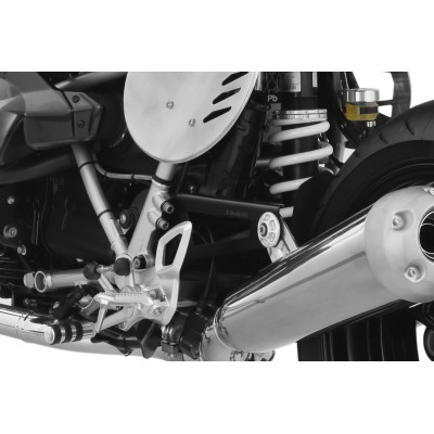 držiak výfuku single - čierny