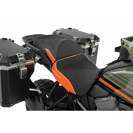 Sedadlo spolujazdca AKTIVKOMFORT - čierno-oranžové