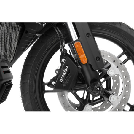 kryt brzdového strmeňa - predný - čierny