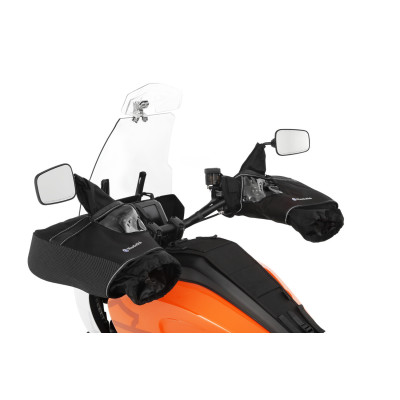 Návleky na riadidlá motocykla - čierne