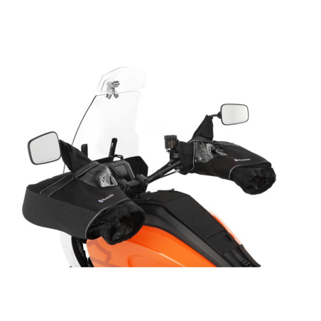 Návleky na riadidlá motocykla - čierne