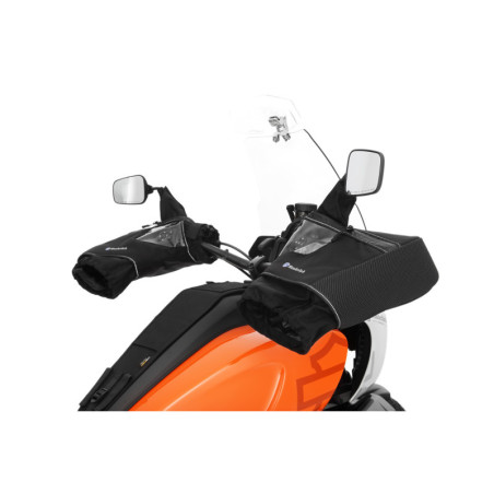 Návleky na riadidlá motocykla - čierne