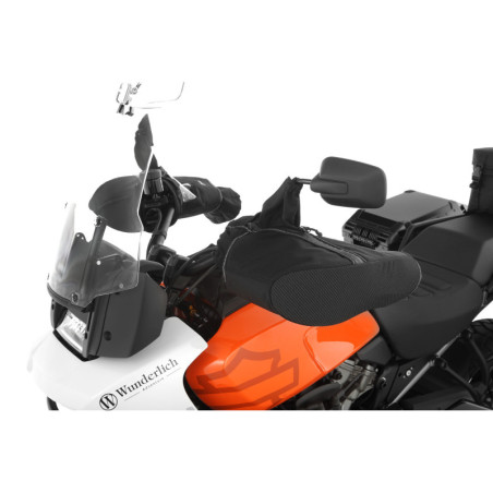 Návleky na riadidlá motocykla - čierne