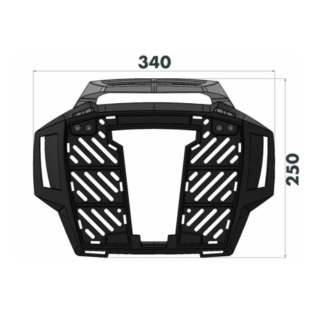 Nosič vrchných kufrov Hepco&Becker ALURACK - čierny