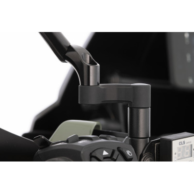 dodatočné zvýšenie zrkadla - čierne - 25mm