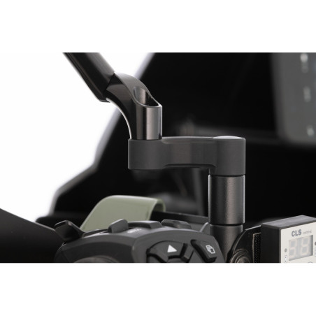 dodatočné zvýšenie zrkadla - čierne - 25mm