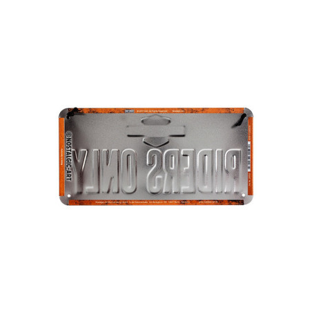 Plechová ceduľka Harley Davidson Riders Only 20 x 10 cm