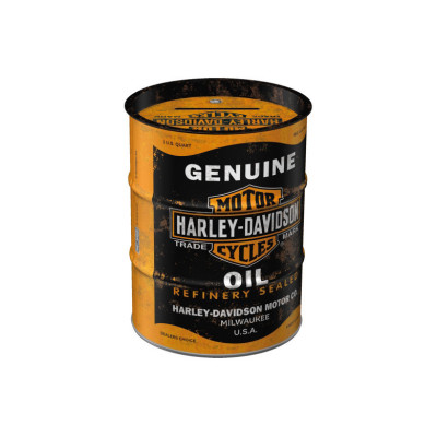 Pokladnička - olejový sud Harley-Davidson