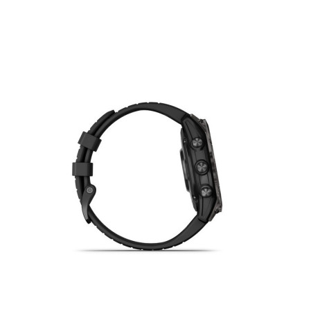 GARMIN fenix 7 Pro Sapphire Solar, Carbon Gray DLC Titanium, Black Band