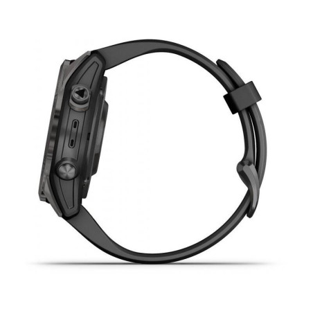 GARMIN fenix 7S Pro Sapphire Solar, Carbon Gray DLC Titanium, Black Band
