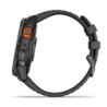 GARMIN fenix 7X Pro Solar, Slate Gray Stainless Steel, Black Band