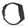 GARMIN fenix 7X Pro Solar, Slate Gray Stainless Steel, Black Band