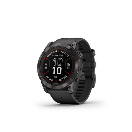 GARMIN fenix 7X Pro Sapphire Solar, Carbon Gray DLC Titanium, Black Band