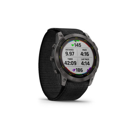 GARMIN Enduro 2, Sapphire Solar, Carbon Gray DLC Titanium. Black UltraFit Nylon strap