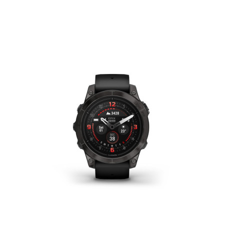 GARMIN epix Pro (g2) Sapphire, 47mm, Carbon Gray DLC Titanium, Black band