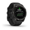 GARMIN epix Pro (g2) Sapphire, 47mm, Carbon Gray DLC Titanium, Black band