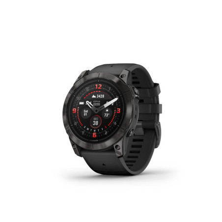 GARMIN epix Pro (Gen 2) Sapphire, 51 mm, Carbon Gray DLC Titanium, Black band