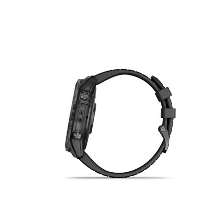 GARMIN epix Pro (Gen 2) Sapphire, 51 mm, Carbon Gray DLC Titanium, Black band