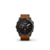 GARMIN epix Pro (g2) Sapphire, 51mm, Carbon Gray DLC Titanium, Chestnut Leather band