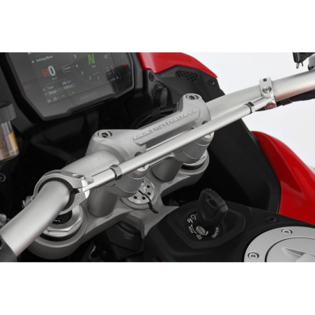 Stredová vzpera riadidiel Wunderlich - strieborná