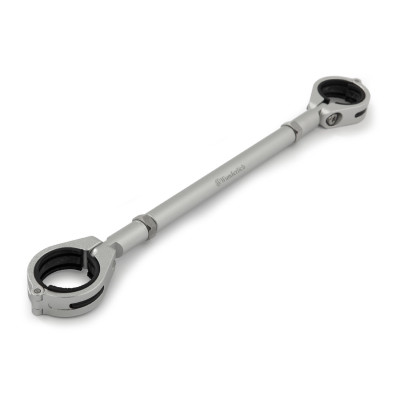 Stredová vzpera riadidiel Wunderlich - strieborná