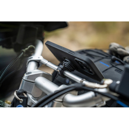 Stredová vzpera riadidiel Wunderlich - strieborná