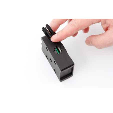 USB nabíjací box - »MultiClamp« - čierny