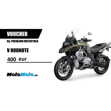VOUCHER - prenájom motocykla