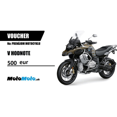 VOUCHER - prenájom motocykla