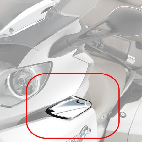 Chrómové výklopné deflektory ľavý