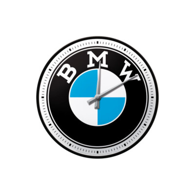 Nástenné hodiny s logom BMW...