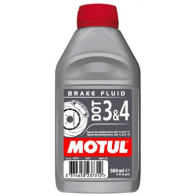 DOT 3 & 4 Brake Fluid 0,5 L