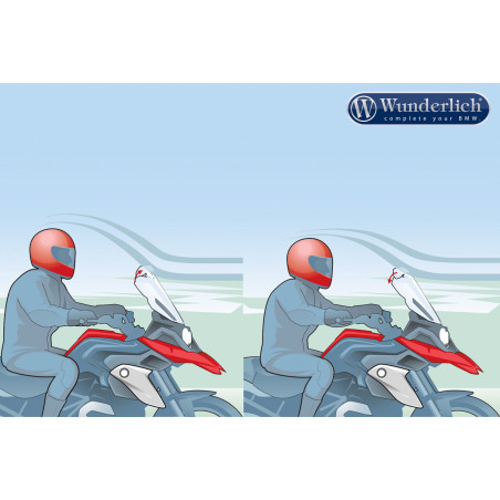 Deflektor na rovné plexi - číre