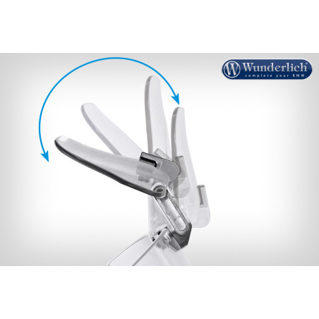 Deflektor na rovné plexi - číre