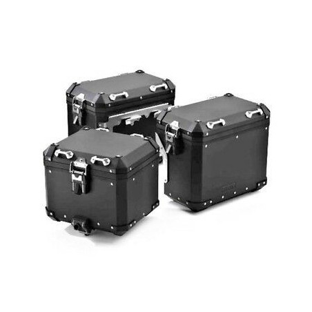 Hliníkový kufor ľavý 44 litrový čierny