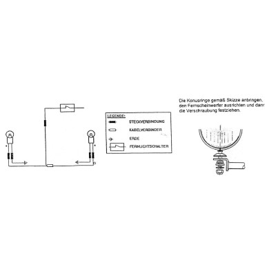 R850C (2000-2004)/R 1200 C (1997-2004) Diaľkové (pomocné) svetlá s držiakom a káblom