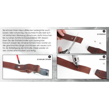 Legacy Kožený opasok hnedý