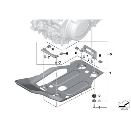 Veľký kryt motora -set