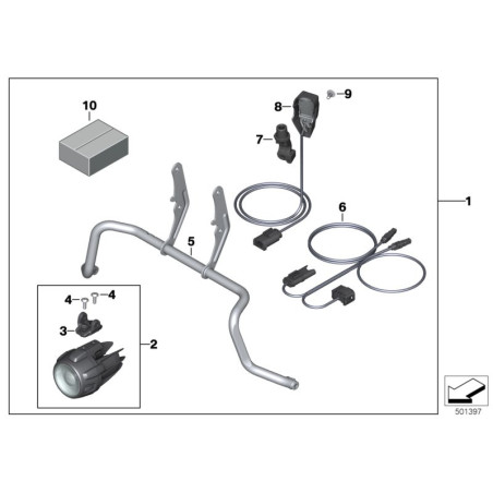 Prídavné svetlá sada