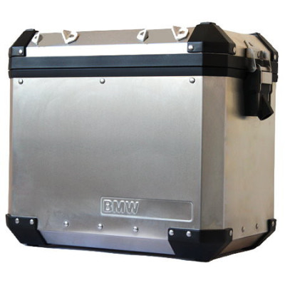 Alu kufor strieborný  44 litrový - ľavý