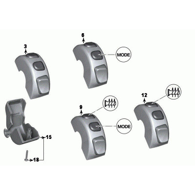 Ovládač vyhrievania rukovätí