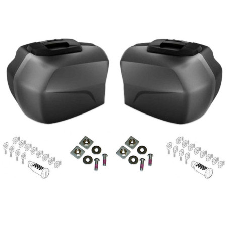 Bočný kufor lakovaný - Light White - pravý