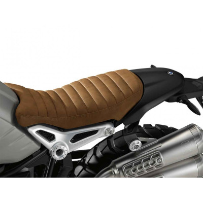 Sedadlo sólové Scrambler hnedé - zadný kryt