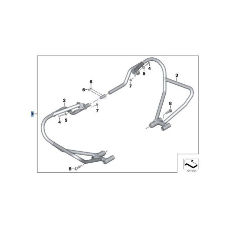 Ochranné padacie rámy antikorové