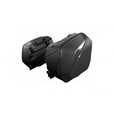 Turistický kufor 2020 - čierny plast ľavý