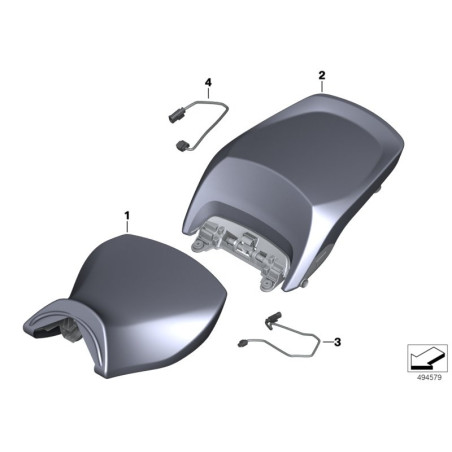 Zadné sedadlo -adaptér pre vyhrievanie