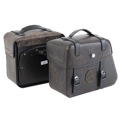 Rugged C-BOW bočné tašky - sada hnedé